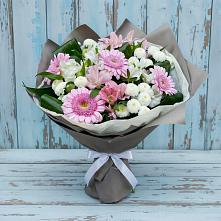 Букет цветов из:  Герберы, Альстромерии и Хризантемы в Агидели