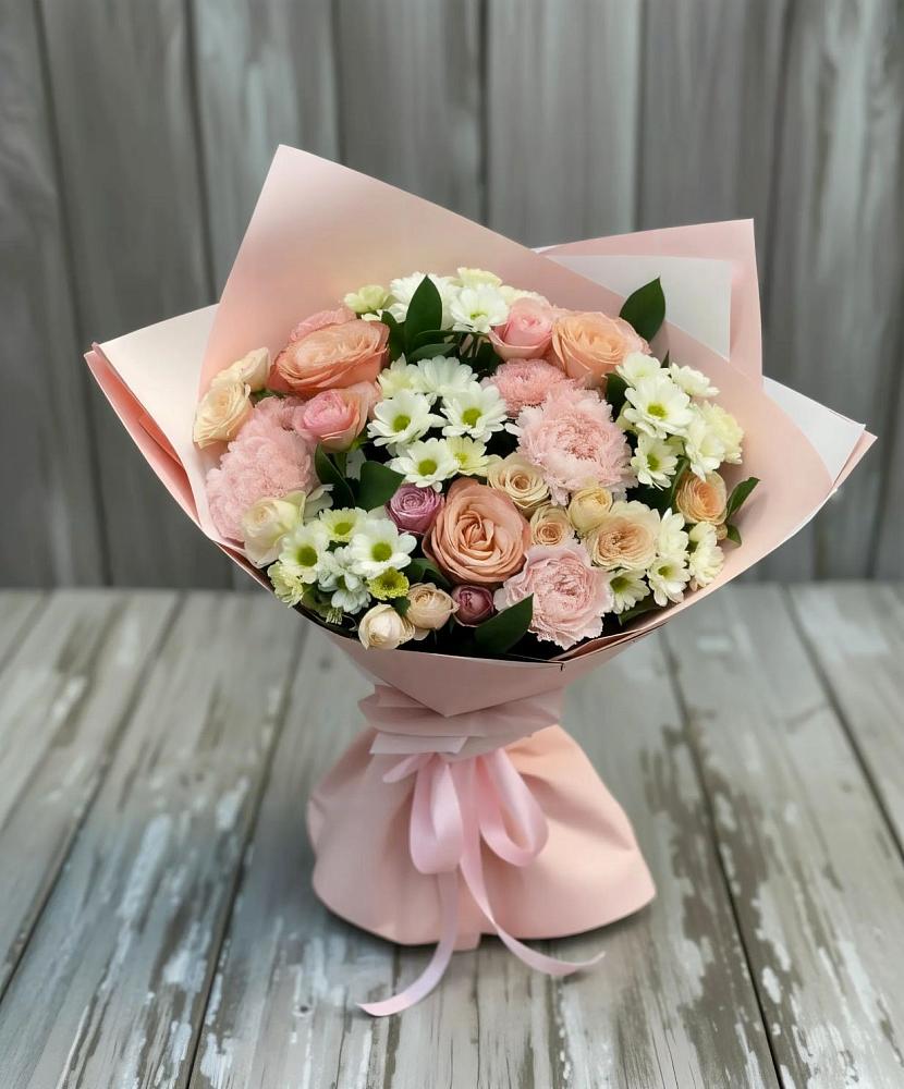 Букет цветов из: Гвоздики, Розы и Хризантемы в Агидели