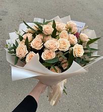 Букет Кремовые розы Латте в Агидели