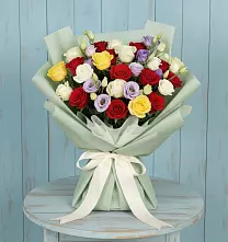 Букет Модная красотка #REPLACE_PRED# Агидели Букет цветов из:  Розы #REPLACE_PRED# Агидели