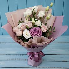 Букет цветов из:  Розы и Лизиантусы в Агидели