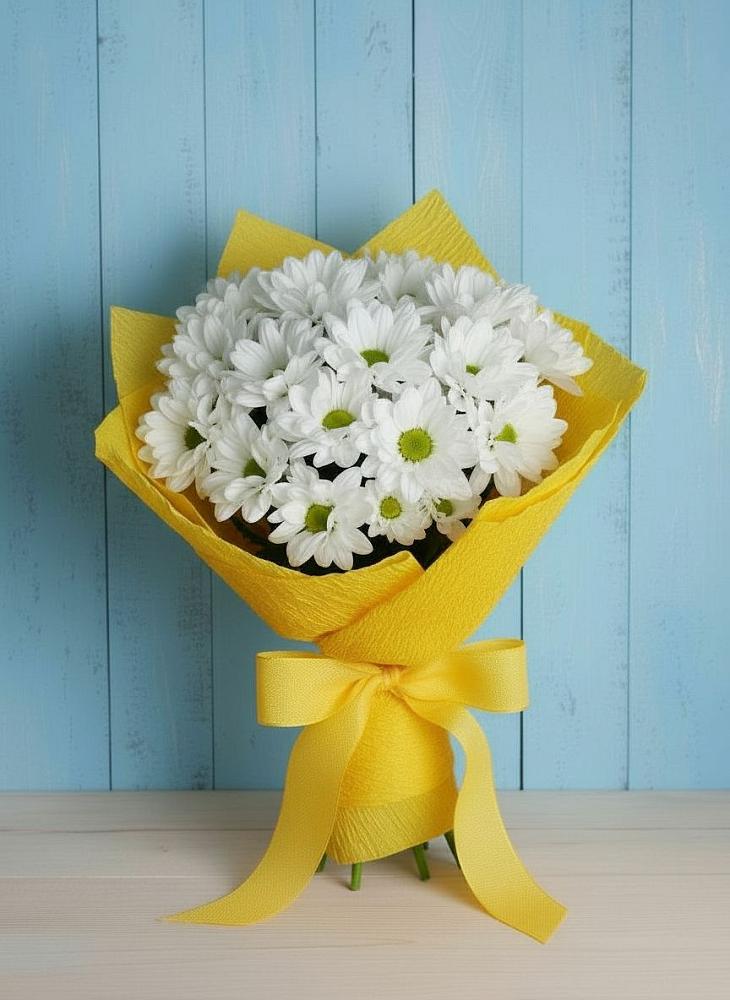 Букет Застенчивые лепестки в Агидели Букет цветов из: Хризантемы в Агидели