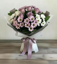 Букет цветов из:  Хризантемы и Розы в Агидели