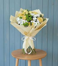 Букет Луч солнца в Агидели Букет цветов из:  Хризантемы и Розы в Агидели