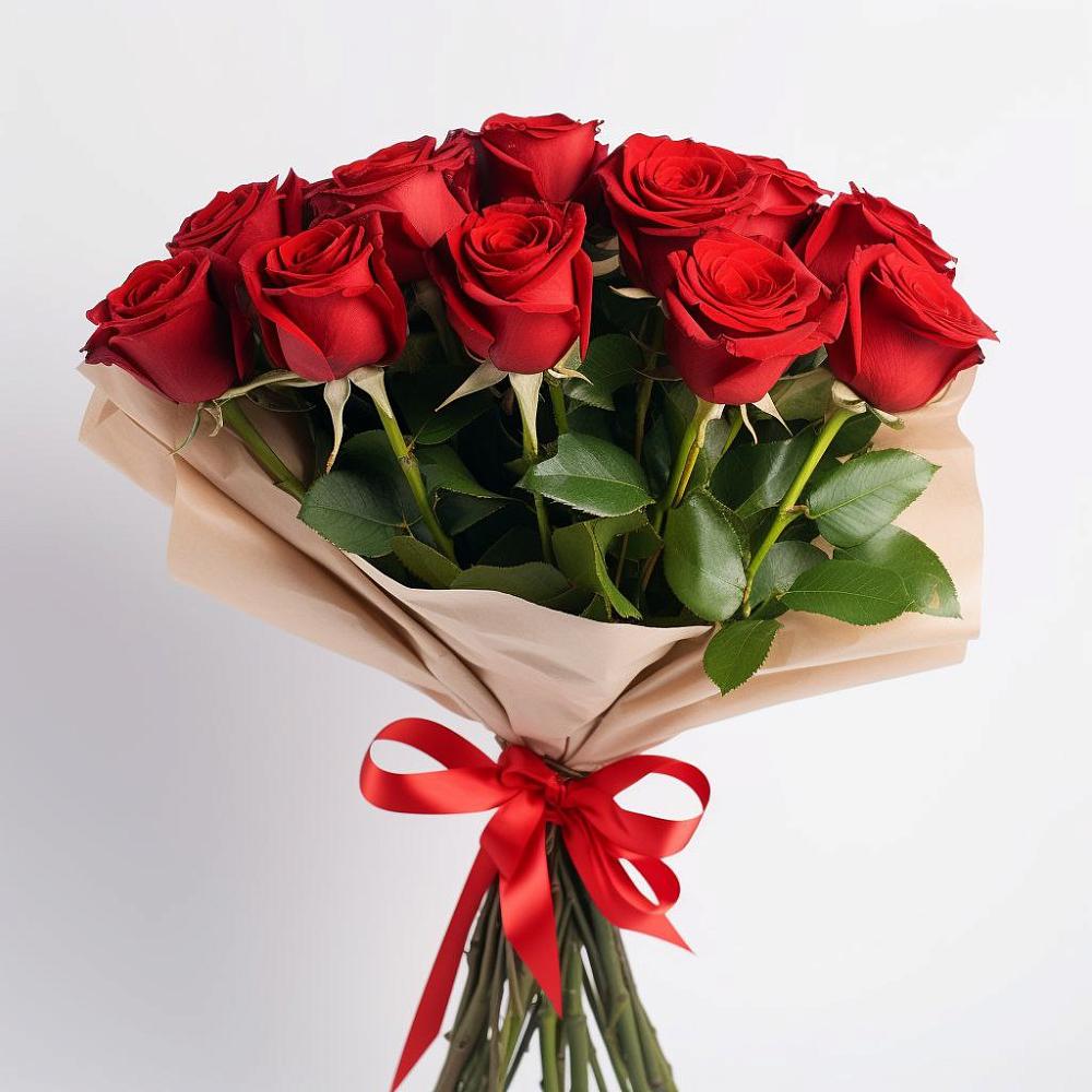 Букет 11 Красных роз Эдлесс Лав в Агидели