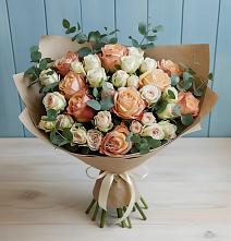 Букет цветов из:  Альстромерии и Розы в Агидели