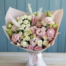 Букет цветов из:  Альстромерии и Розы в Агидели